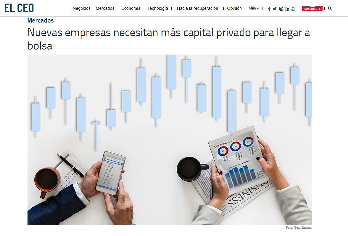 Nuevas empresas necesitan ms capital privado para llegar a bolsa